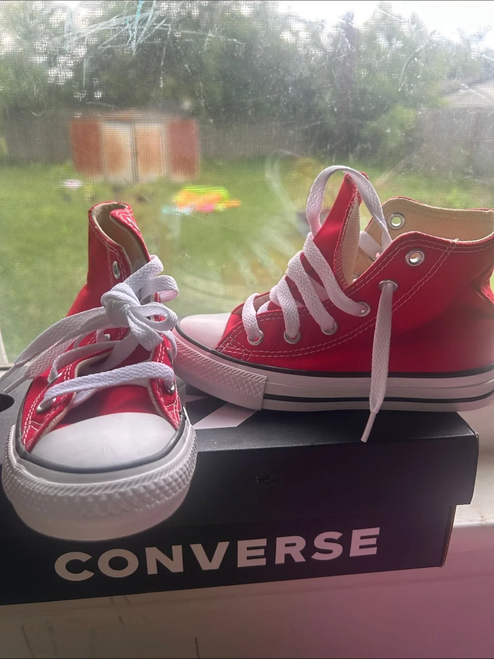 Converse Red High Top Canvas Sneaker